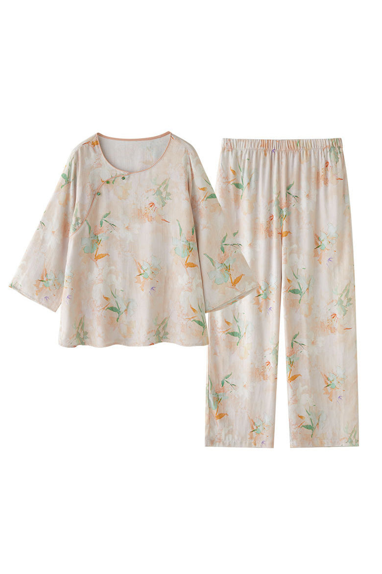 Eco-Friendly  Fiber Printed Pajama Set