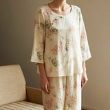 Eco-Friendly  Fiber Printed Pajama Set
