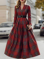 Hayden Aaliyah™ | Vintage Charm Red Dress