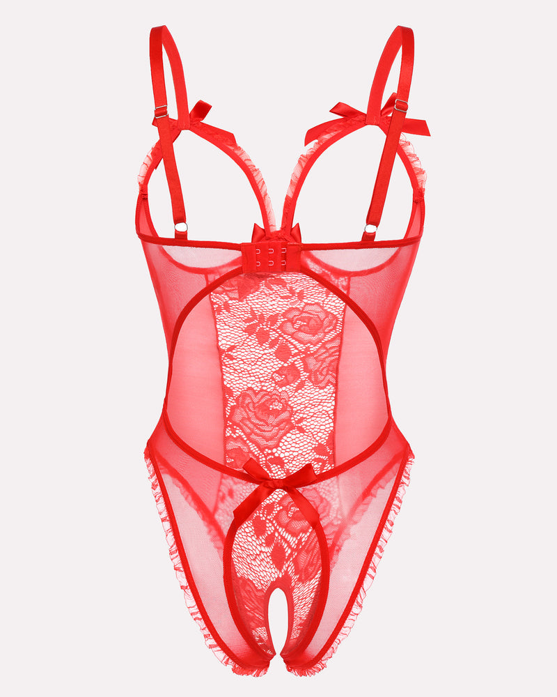 Christmas Lace Mini Bodysuit