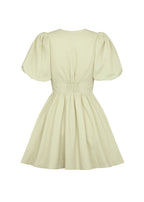 Bow Cutout Lace-Up Mini Dress