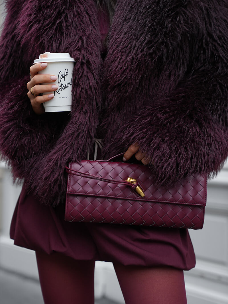 Violetta Woven Clutch – Timeless Luxury & Eco Elegance
