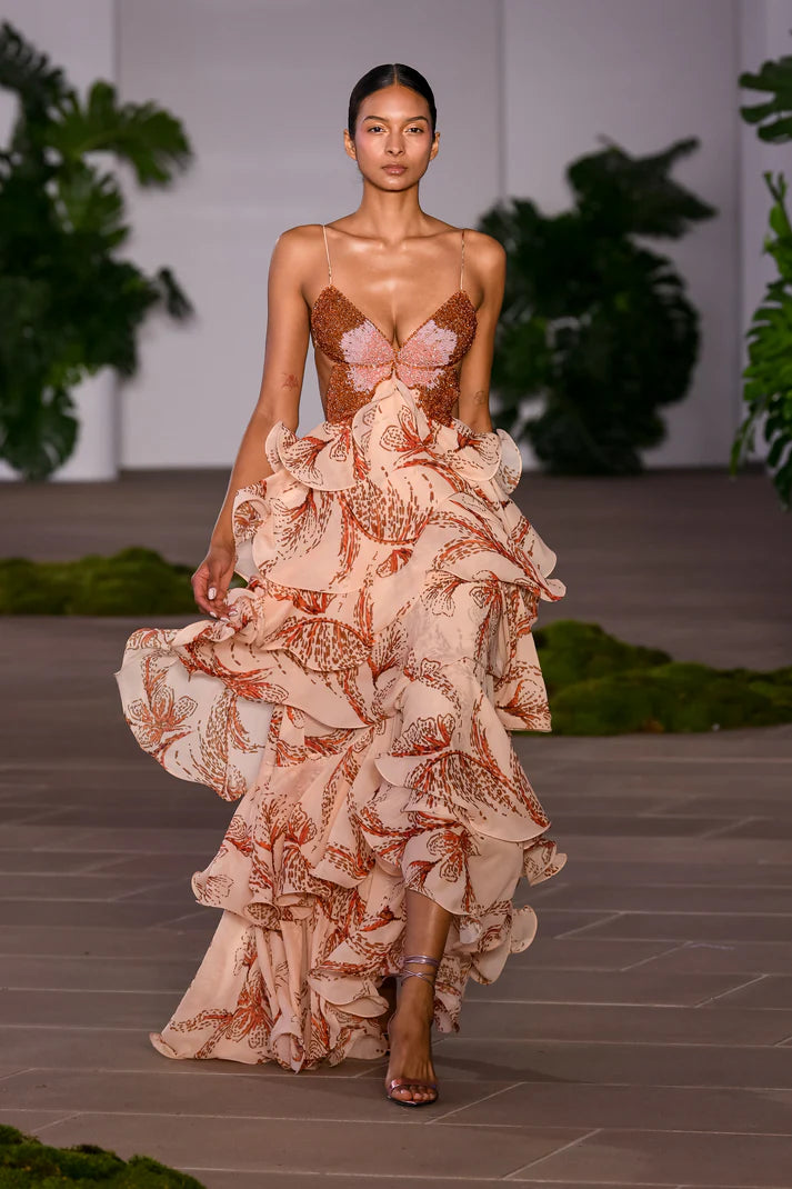 Aurelia™ Ruffle Butterfly Maxi Dress | Elegant Flow with Couture Ruffles