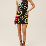 Veneta Backless Halter Mini Dress