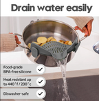 Foldable Silicone Strainer – Save space and stay organized