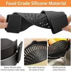 Foldable Silicone Strainer – Save space and stay organized