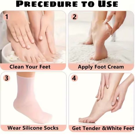 Moisturizing Silicone Socks – Deep Hydration and Relief for Dry Feet