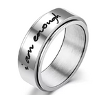 Sun, Moon & Stars Anxiety Relief Spinner Ring for Couples