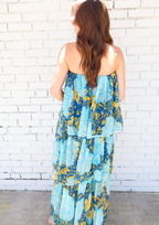 Riviera Muse™ Off-Shoulder Layered Maxi Dress