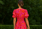 Alva - Elegant V-neck Puff Sleeve Maxi Dress