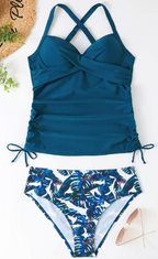 Mitch™ V-Neck Tankini – Sculpted Elegance with Lightness