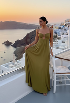 Flou Olive Morea Maxi Dress