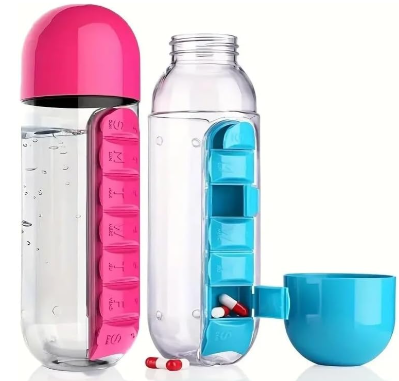Water Bottle with Built-In Pill Organizer | HydraPill®