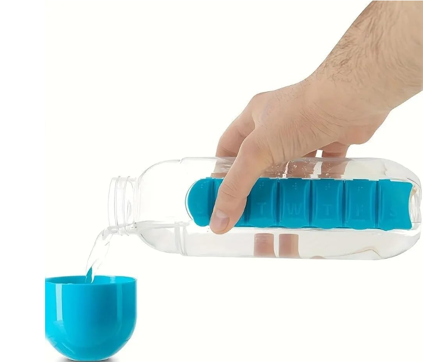 Water Bottle with Built-In Pill Organizer | HydraPill®