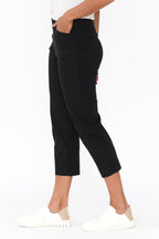 Cody Black Stretch Capri Pants