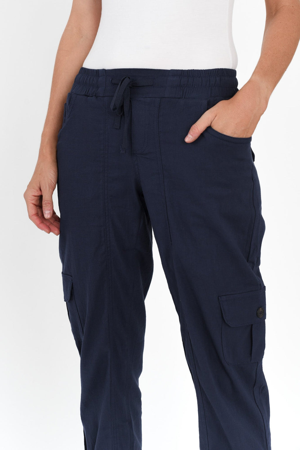 Colette Navy Cargo Pants