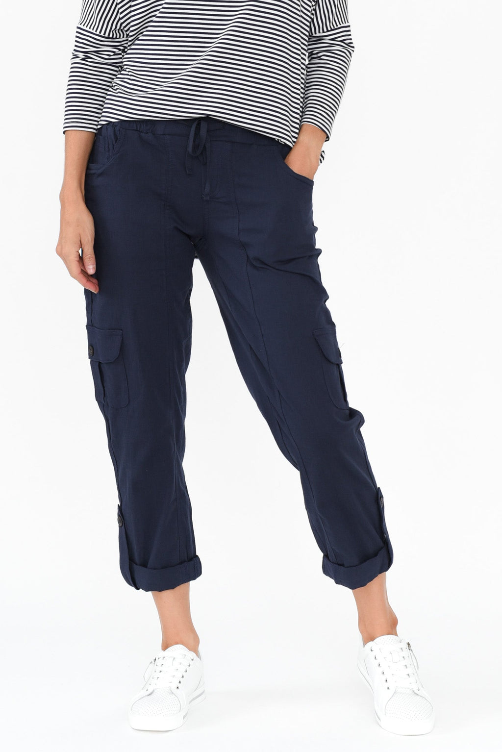 Colette Navy Cargo Pants
