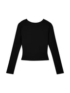 Black Sequin Long Sleeve Knit Top & Mini Skirt