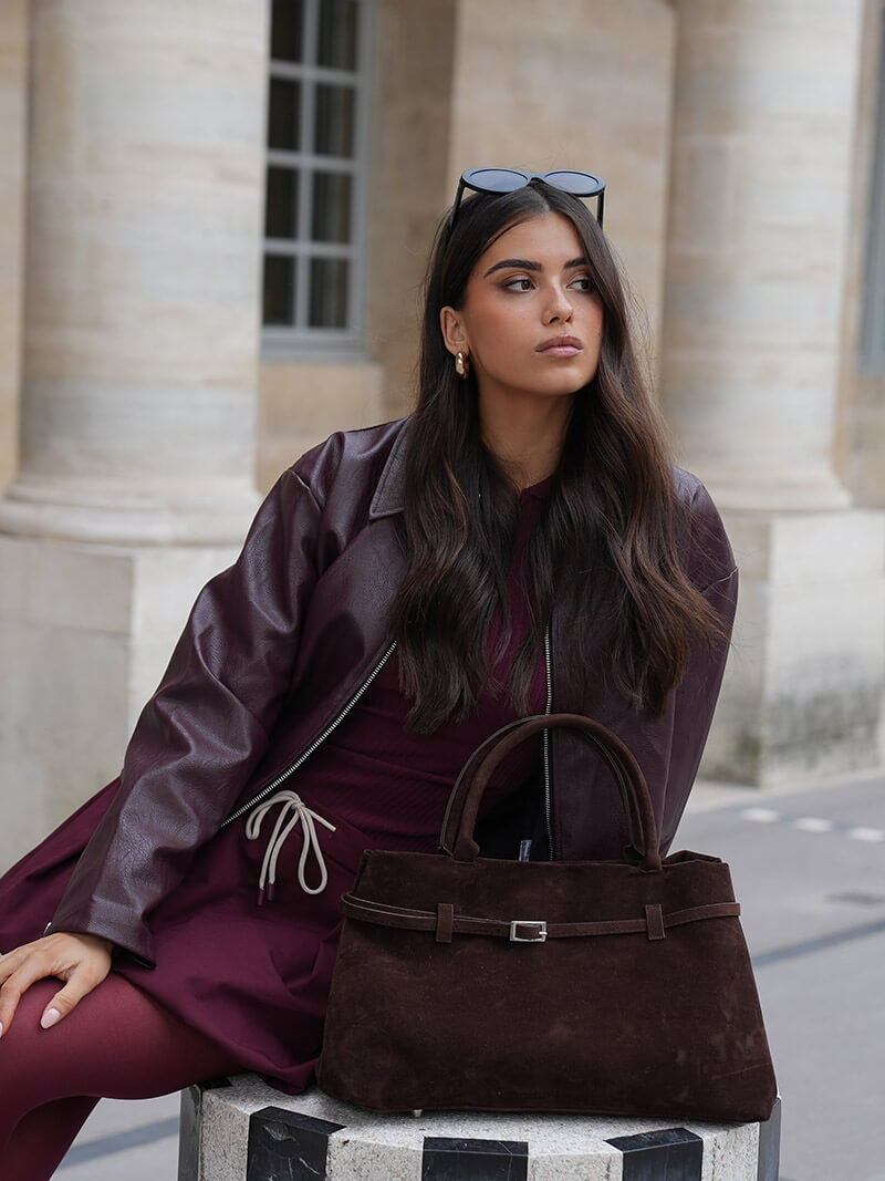 Comelia™ Suede Bag – Autumn Elegance with Everyday Practicality