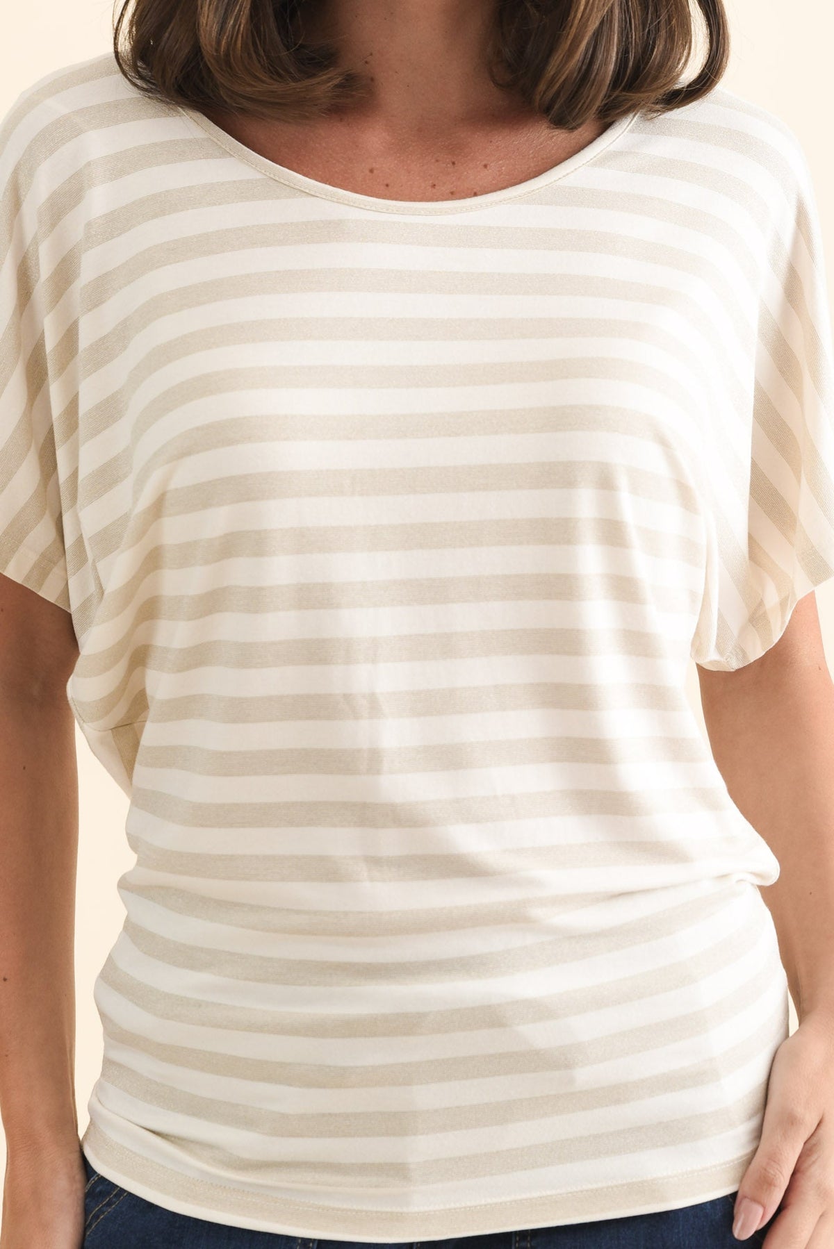 Gold Stripe Maui Tee