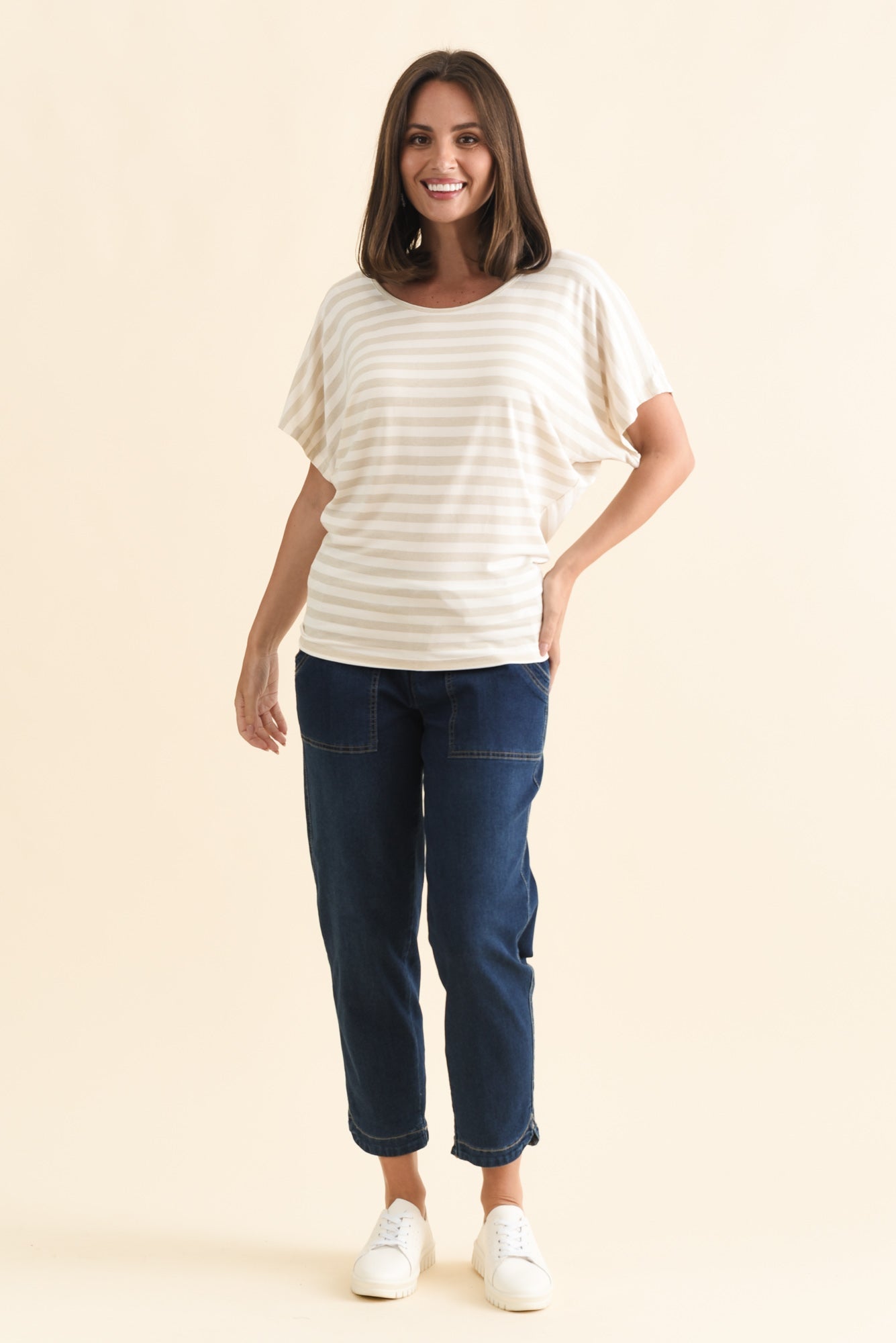 Gold Stripe Maui Tee
