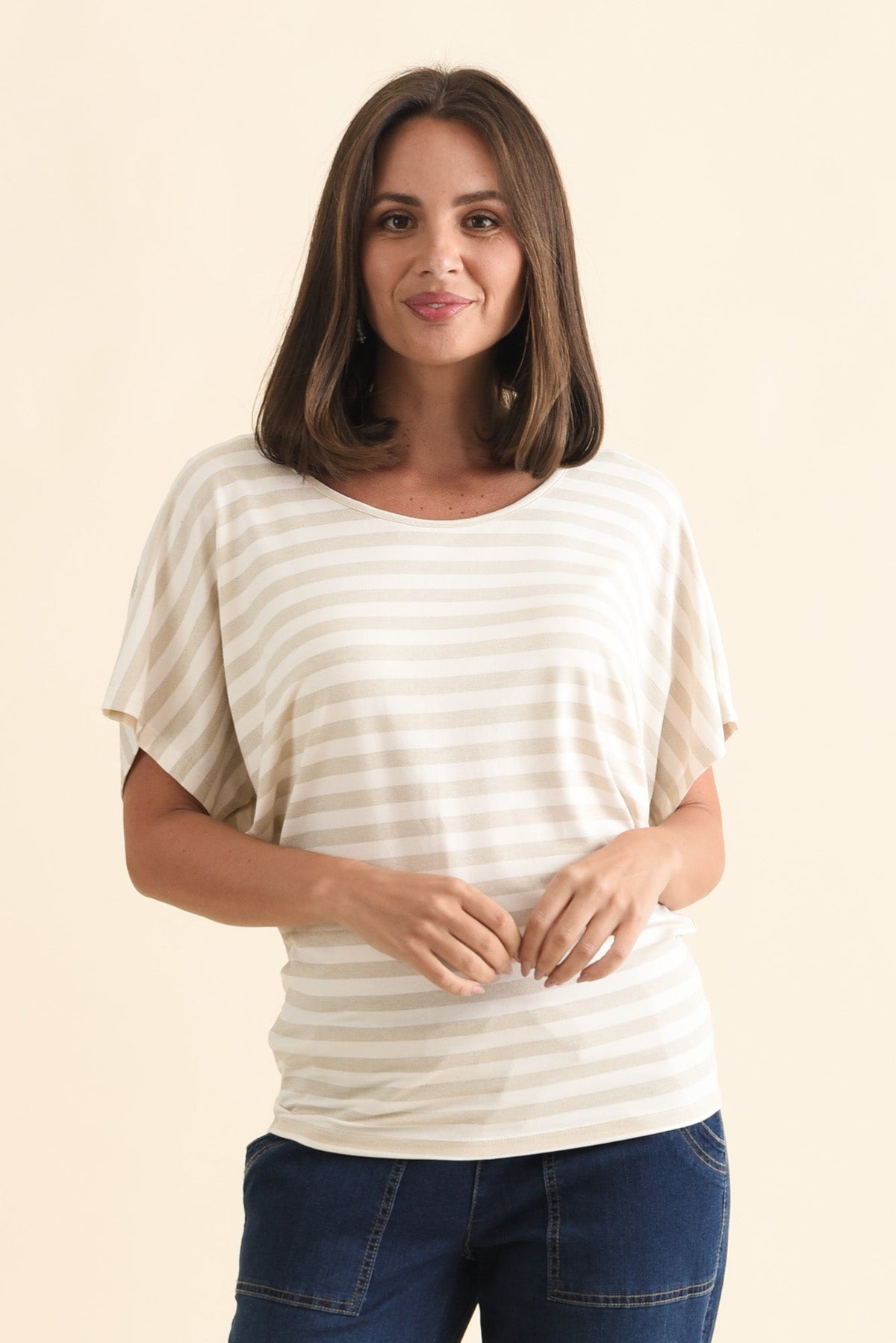 Gold Stripe Maui Tee