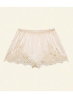 LaceTrimmed Satin Pajama Set