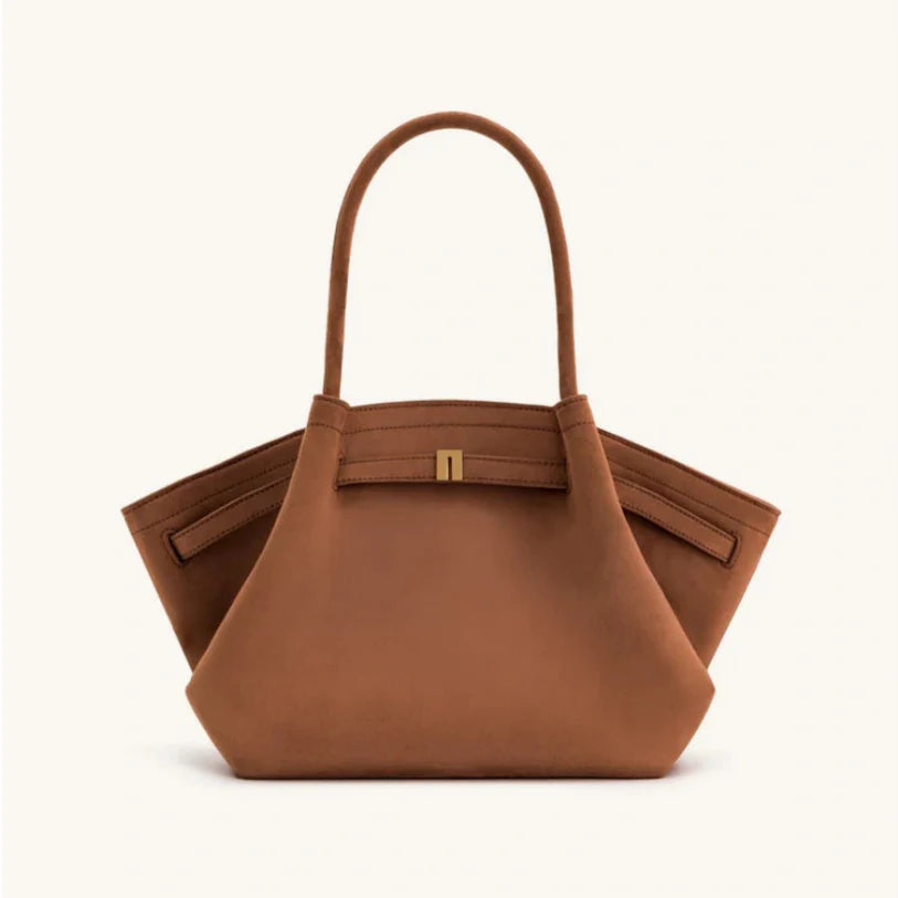 Henna™ Maxi Suede Tote Bag – Spacious Elegance with Timeless Style