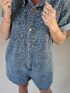 Jini Jeans Playsuit Blue Leo