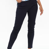 Laia Navy Cotton Stretch Pants
