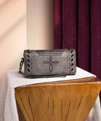 Montana West Whipstitch Studded Wallet