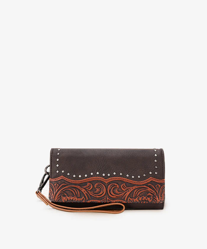 Montana West Tooled Wallet