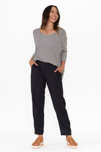 Manon Navy Cropped Pants