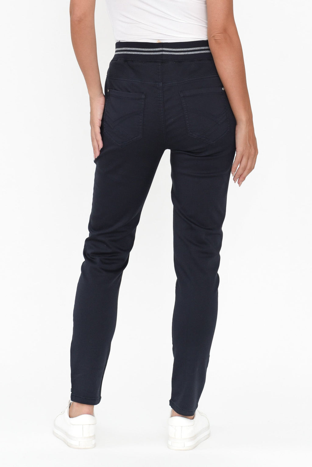 Margo Navy Drawstring Pants