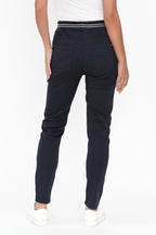 Margo Navy Drawstring Pants