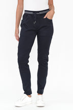 Margo Navy Drawstring Pants