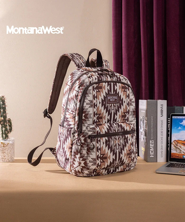 Montana West Aztec Print Diaper Bag Backpack