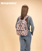 Montana West Aztec Print Diaper Bag Backpack