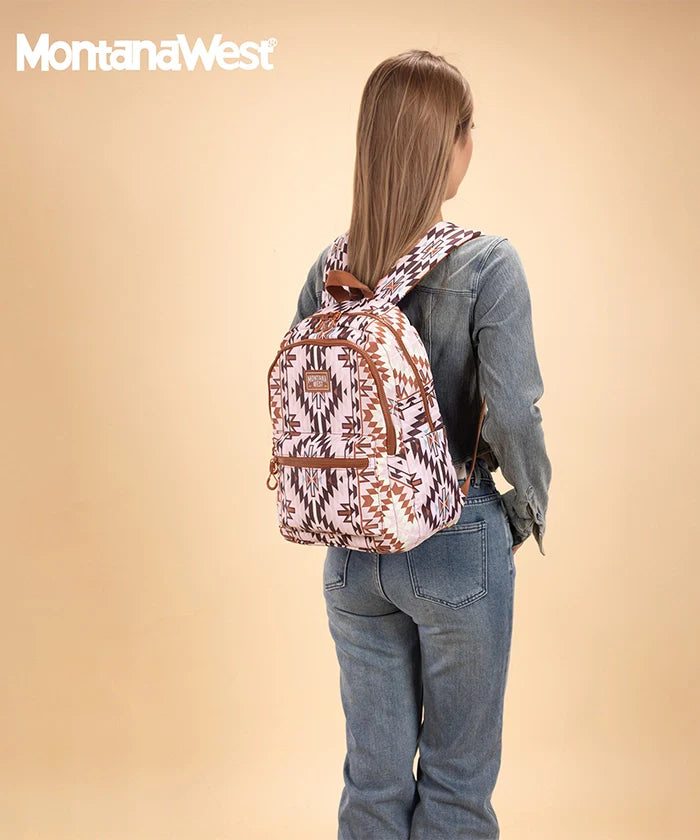 Montana West Aztec Print Diaper Bag Backpack
