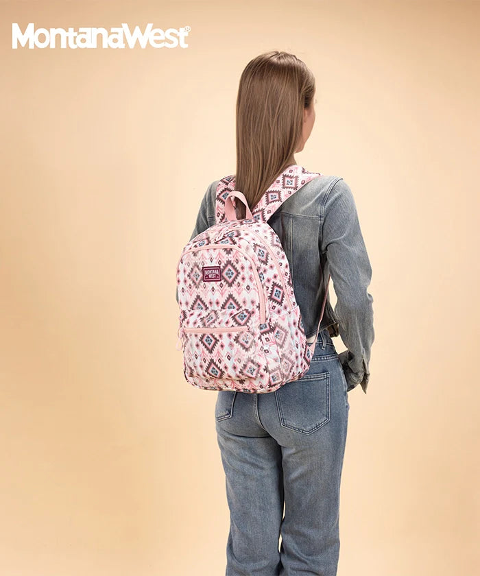 Montana West Aztec Print Diaper Bag Backpack