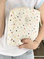 Polka Dot Cosmetic Makeup Bag