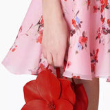 Floral PU Leather Handbag