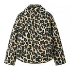 Leopard Print Quilted Jacket