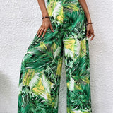 Floral Wide Leg Pants