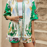Ottilia Shirt & Shorts Boho Set
