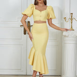 Strapless Ruffle Skirt Set