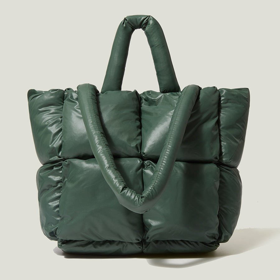 Square Pom-Pom Tote Bag