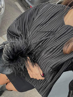 Feather Detail Jacket