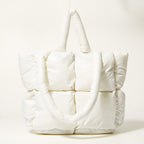 Square Pom-Pom Tote Bag