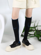 Cartoon Flower Pattern Cotton Socks